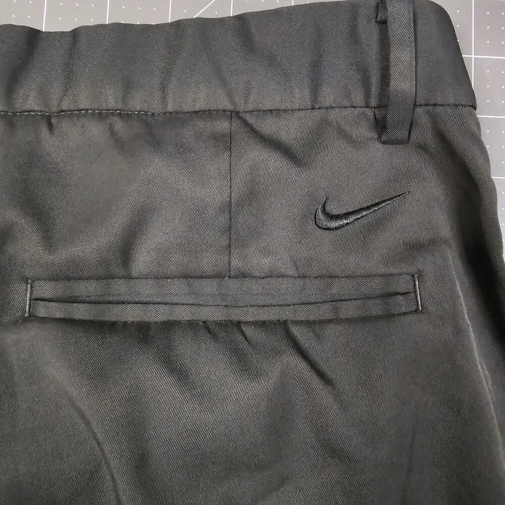 Nike Golf Shorts Mens 34x10 Black Dri Fit Standar Performance Preppy Casual